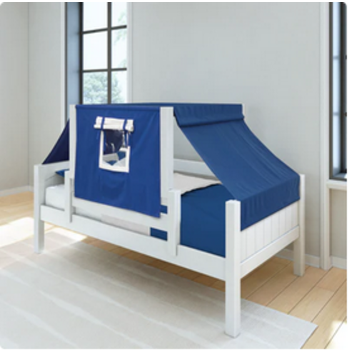 Twin Daybed with Top Tent Blue