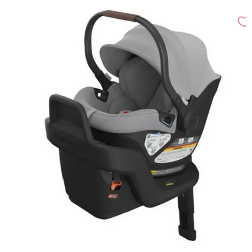 UPPABABY UPPAbaby Aria Lightweight Infant Car Seat Anthony (Grey | Chestnut Leather) DISCONTINUED