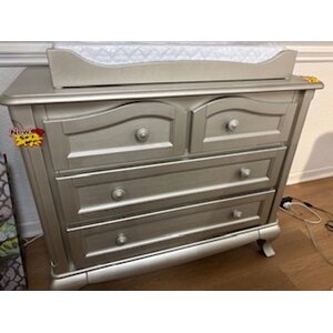 Cleopatra Single Dresser + Changing Tray Stardust Floor Sample 50% OffOFF