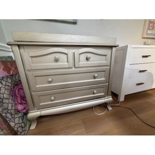 Cleopatra Single Dresser + Changing Tray Stardust Floor Sample 50% OFF