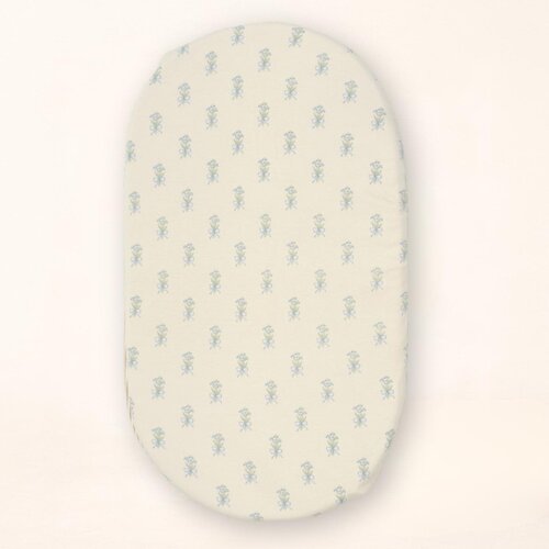 OILO Oilo Lily of the Valley Convertible Moses Basket Sheet & Extra Small Changing Pad Cover