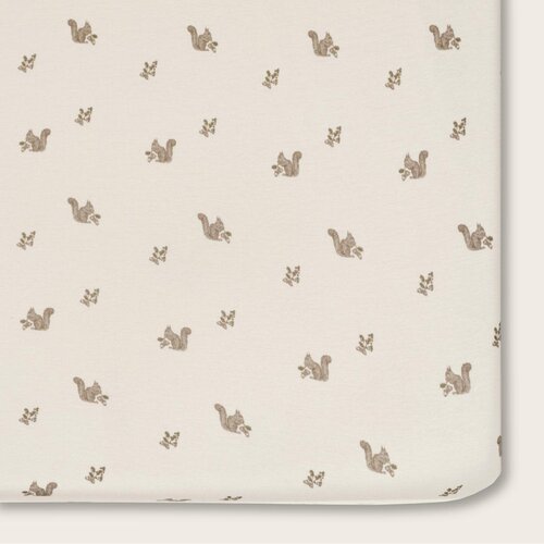 OILO Oilo Squirrel Nursery Crib Sheet