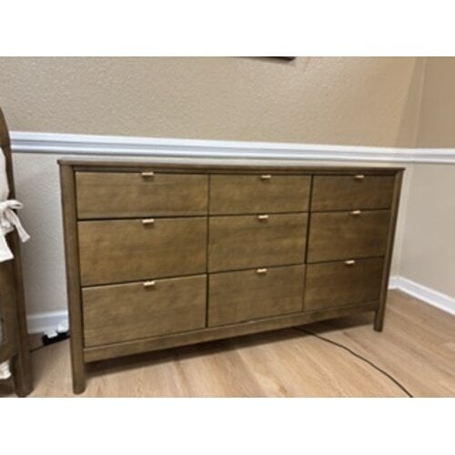 Bondi 9-Drawer Dresser Natural Walnut Floor Sample 50% Off