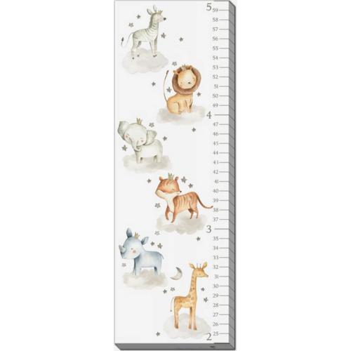 Streamline Art Streamline Art Animals with Stars Growth Chart