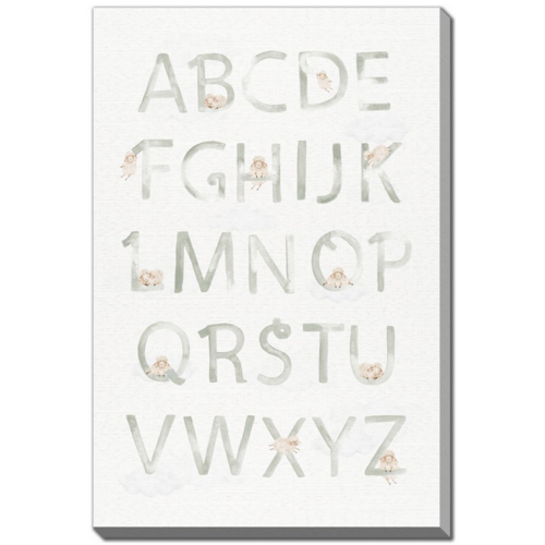 Streamline Art Streamline Art Sheep Alphabet Green 22x28