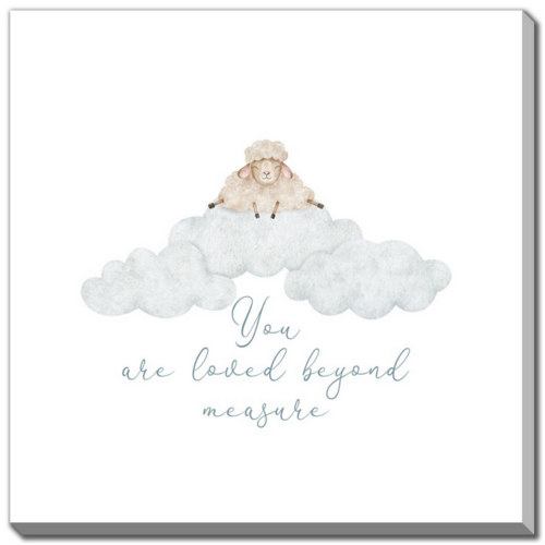 Streamline Art Streamline Art Sheep on Clouds Words 16x16