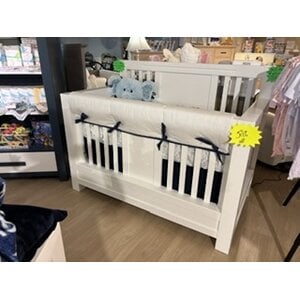 ROMINA Ventianni Crib, Single Dresser and Bookcase Navy Floor Samples 50% Off