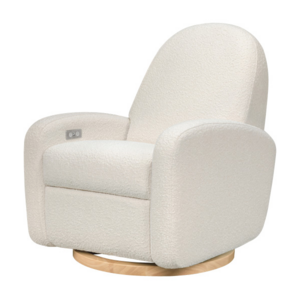 BABYLETTO Babyletto Nami Electronic Recliner and Swivel Glider Recliner in Boucle with USB