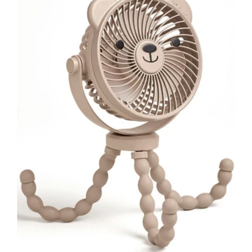ITZY RITZY Itzy Bitzy Breeze 3 Speed Stroller Fan  Bear Taupe