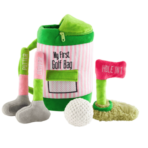 MUDPIE Mudpie My Golf Bag Plush Set Pink