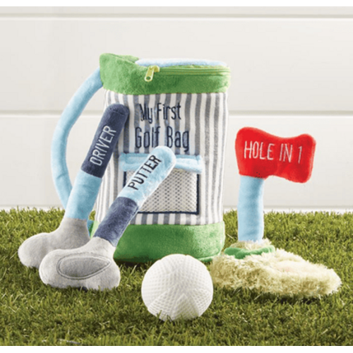 MUDPIE Mudpie My Golf Bag Plush Set Grey