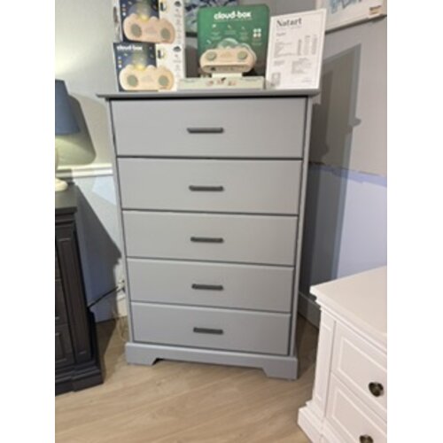 Taylor 5-Drawer Chest TAYLOR Elephant Grey Floor Sample 50% OFF