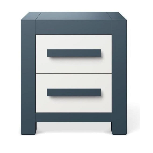Ventianni Nightstand Navy/White Floor Sample