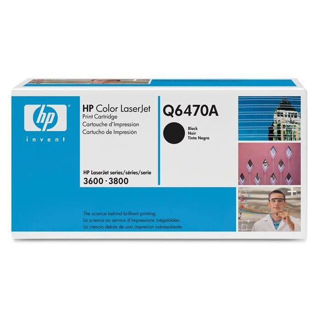 Q6470A Black Toner 3600N