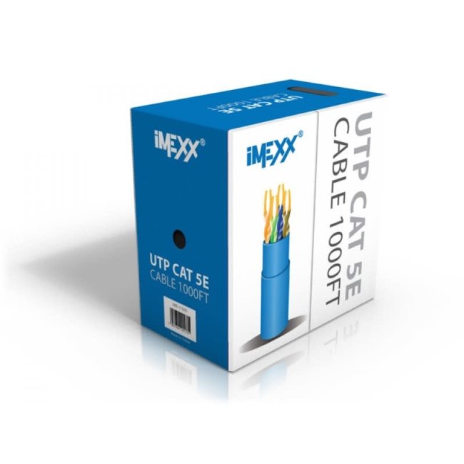 iMexx UTP Cat 5E Cable 1000ft GRAY IME-11234