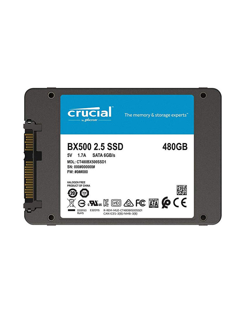 Crucial Crucial BX500 480GB 2.5 Inch SSD CT480BX500SSD1