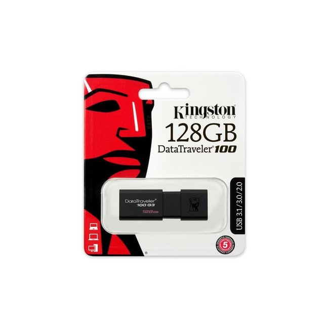 Kingston 128GB Data Traveler USB 3.1 DT100G3/128GB Flash Drive