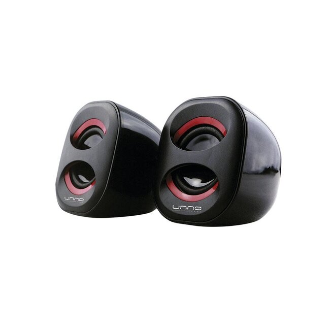 Unno Tekno Desktop Speakers Brazza 3.5mm USB Powered SP9012RD