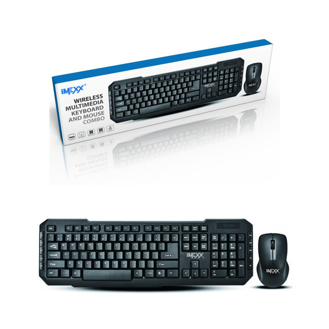 IMEXX Wireless Keyboard and Optical Mouse Combo IME-20351EN