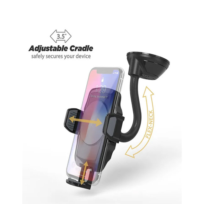 SCOSCHE Window Dash Mount Qi Wireless Fast Charger WDQ2M