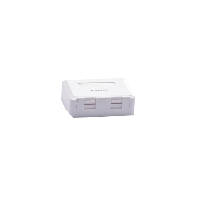 Bell Surface Mount Box 2 Port Keystone White (Keystone not included)BC-2P-SM