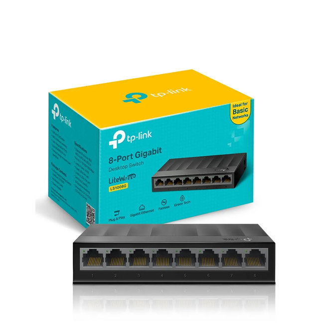 TP-Link LiteWave 8-Port Gigabit Desktop Switch LS1008G