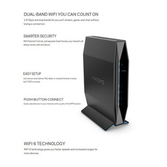 Linksys Linksys Dual Band Router AX1800 E7350 WiFi6
