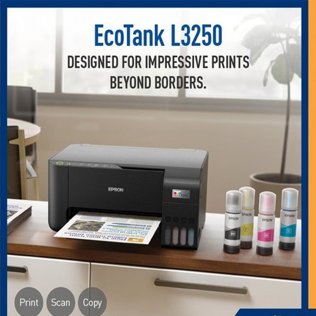 EPSON L3250 Eco-Tank All in One WiFi Print, Scan, Copy