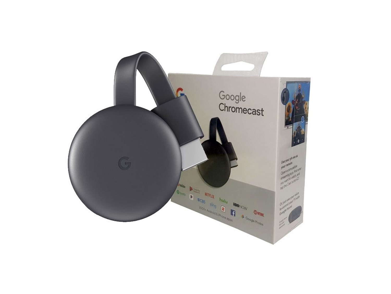 Google Chromecast 3 Streaming Media Player Charcoal Super