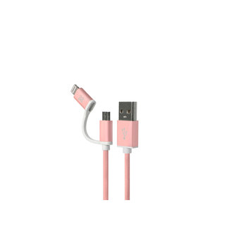 KlipX Kilpx Two in One Lightning and Micro USB Cable KAC-210RG