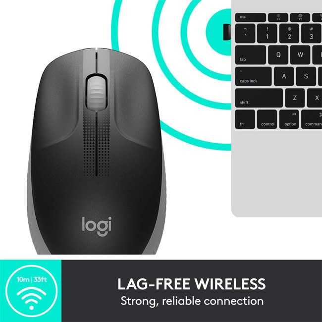 Logitech M190 Wireless Mouse Charcoal 910-005902