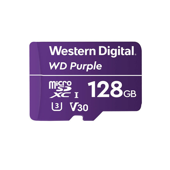 WD 128GB Purple Micro SD Surveillance Class WDD128G1P0C