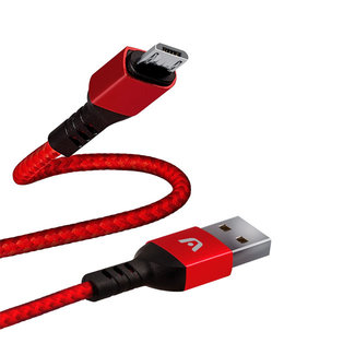 Argom ARGOM Dura Form Micro USB Cable Braided 6ft  ARG-CB-0021RD