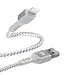 Argom ARGOM Dura Form Lightning USB Cable Braided 6ft  ARG-CB-0023WT