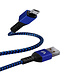 Argom ARGOM Dura Form Micro USB Cable Braided 6ft  ARG-CB-0021BL
