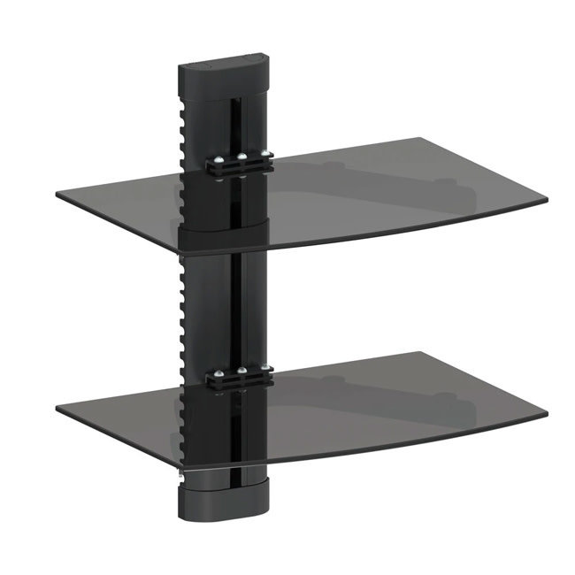 Argom Wall Mount Stand Tempered Glass 14"x10"