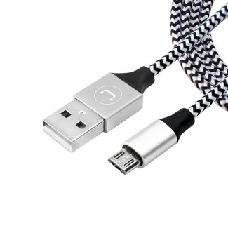 UNNO UNNO Cable Micro USB Braided 5ft / 1.5m Silver - CB4061SV