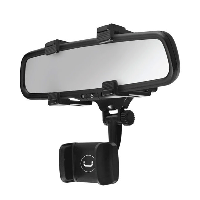 UNNO Cell Phone Holder for Rear View Mirror - CH3008BK