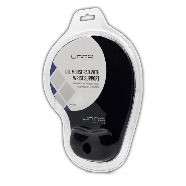 UNNO Mouse Pad Gel with Wrist Support - MP6001BK