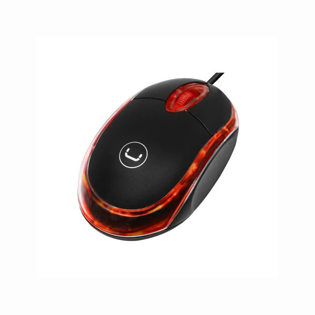 UNNO Mouse Trans USB with LED Light - MS6501BK