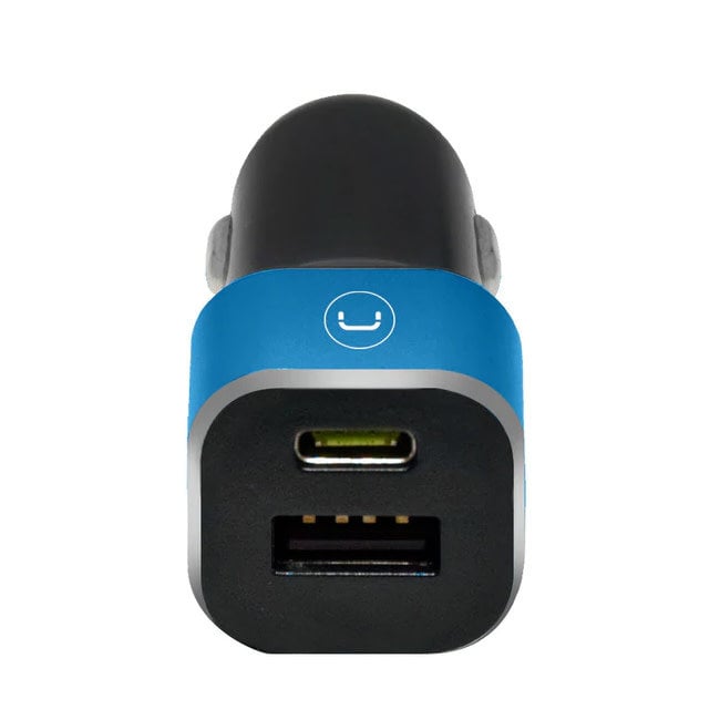 UNNO Car Fast Charger PD28W Dual Port Type A & C - PW5025BK