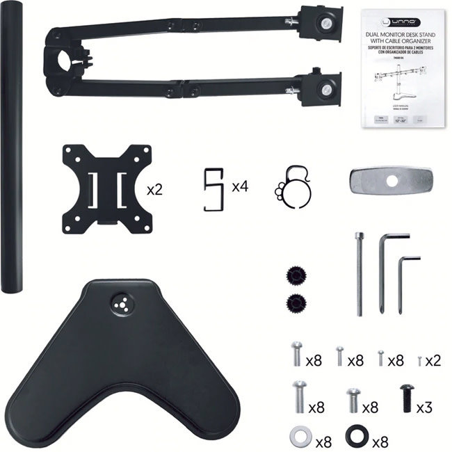 UNNO Stand Dual Monitor 12" - 32" - TM8001BK