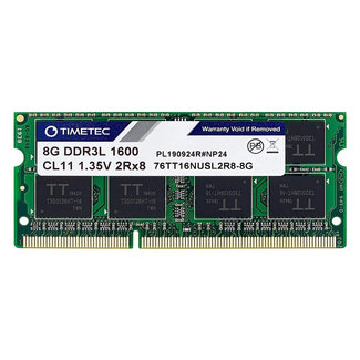 TIMETEC Timetec 8GB DDR3L 1600MHz 1.35V/1.5V CL11 SODIMM