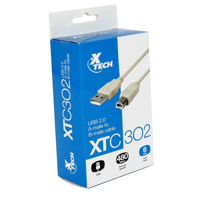 Xtech XTC 302 Printer Cable