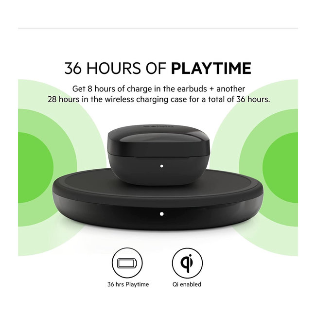 Belkin True Wireless Headphones Soundform AUC002GlBK