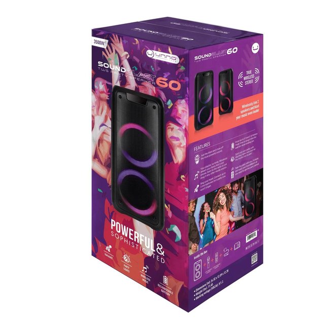 UNNO Speaker SoundBlast 60 2 x 6" + Tweeter - SP9432BK