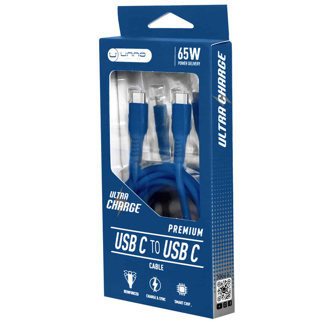 UNNO Cable Type C to Type C - Blue 1.5m - CB4073BL