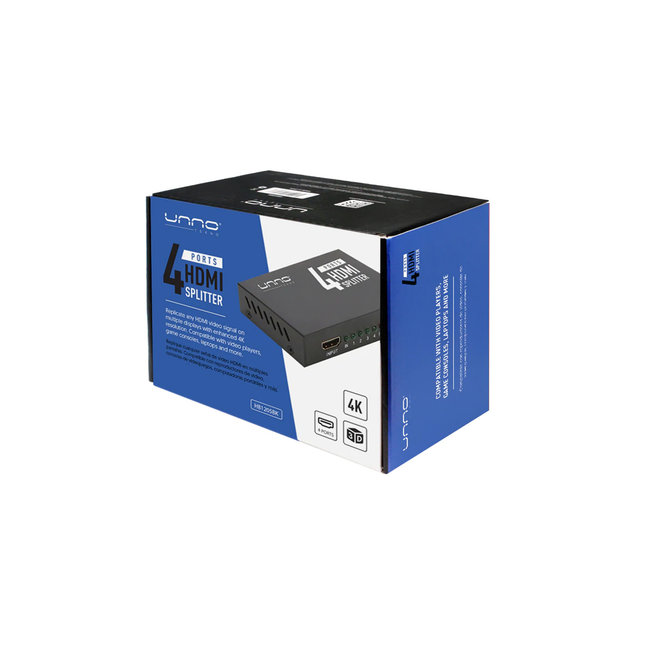 UNNO 4 Ports HDMI Splitter 4K/3D HB1205BK