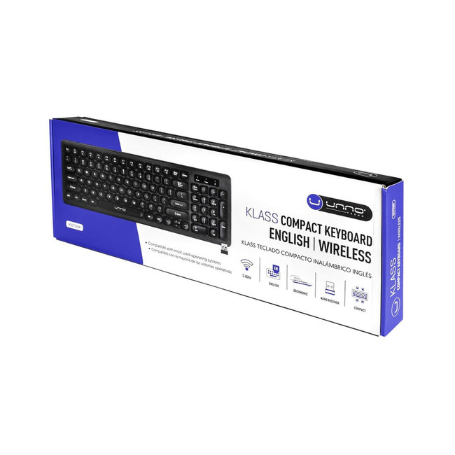UNNO Keyboard Compact Klass Wireless English - KB6756BK
