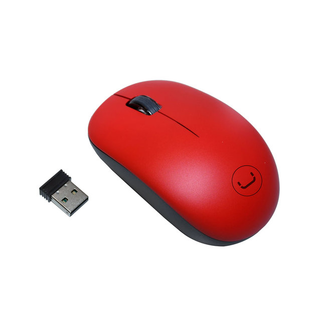 UNNO Mouse Curve Wireless - Red - MS6526RD